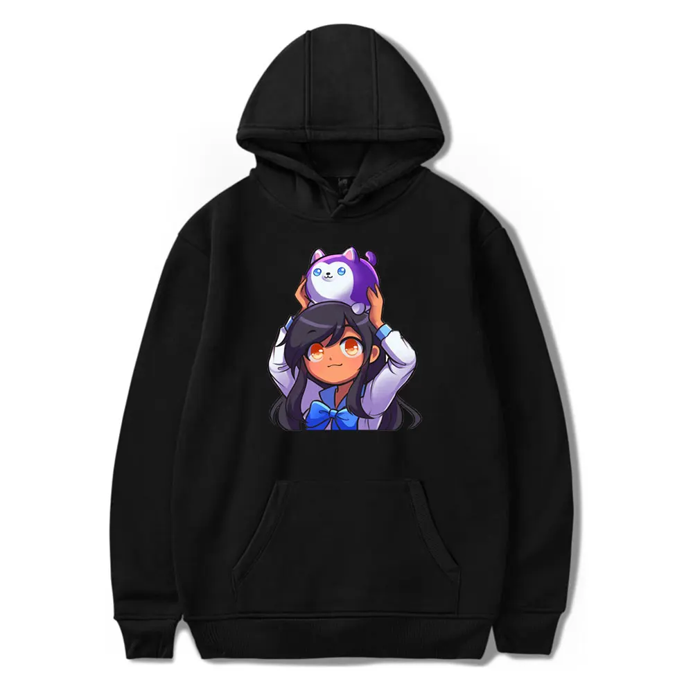 

Aphmau Hoodie Kawaii Cartoon Fashion Print Hoodies Women Men Harajuku Anime Street Y2k Pullovers Autumn Long Sleeve Sweatshirt