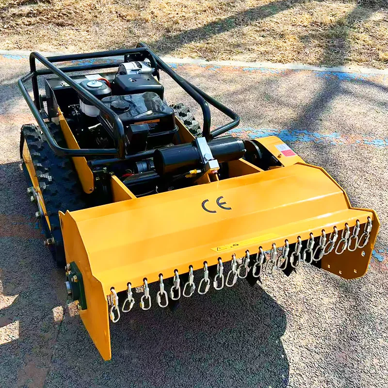 Customised Multifunctional mower customised for all terrains Rubber tracks for agriculture Remote-controlled robot mower