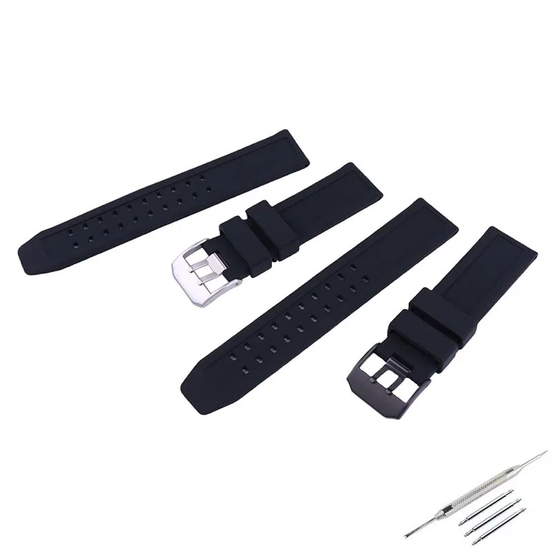 Men's 23mm silicone watch Band accessories compatible with Luminox 3051 3081 8821 Military Watch Rubber bands wristband bracelet