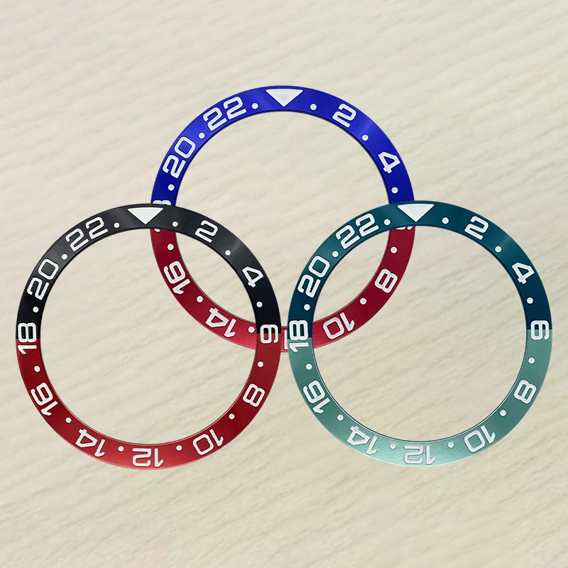 

Mod 38mmx30.6mm Aluminum Bezel Insert Fits submariner, GMT, seamaster 300 Replace Watch Insert for 40mm Men's Watch Cases