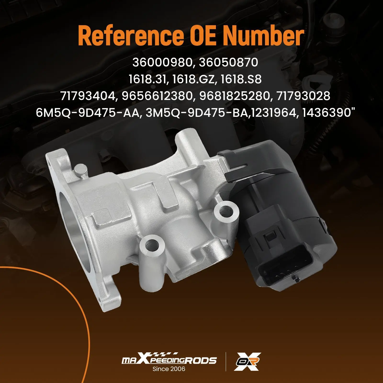 EGR Valve For for Peugeot 307 308 407 508 607 807 Expert 2.0 HDI 135 9656612380