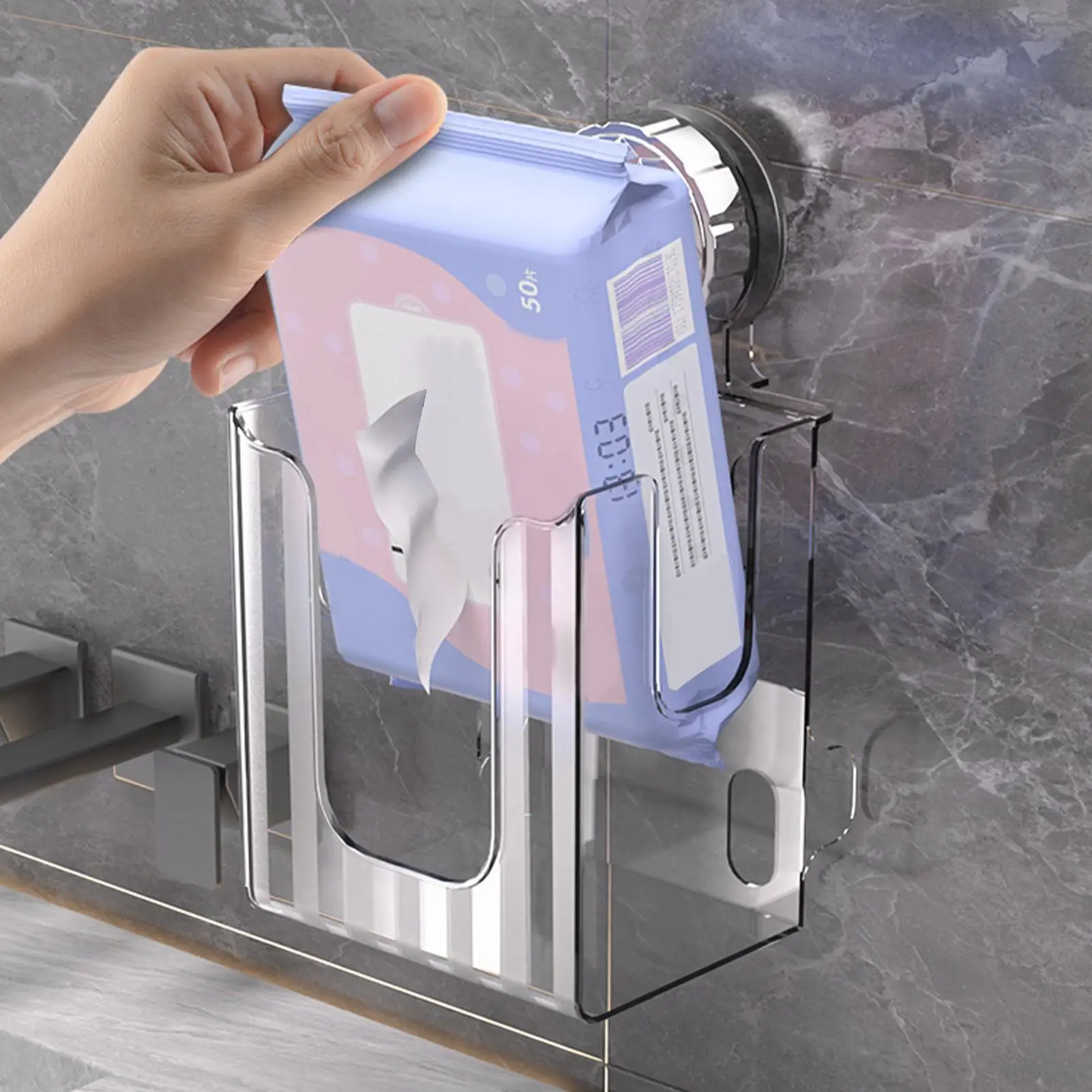 

Настенный держатель для салфеток, держатель для туалетных салфеток, противоскользящий многоразовый всасывающий диспенсер для бумажных полотенец для общежития, стол для макияжа, смена ребенка