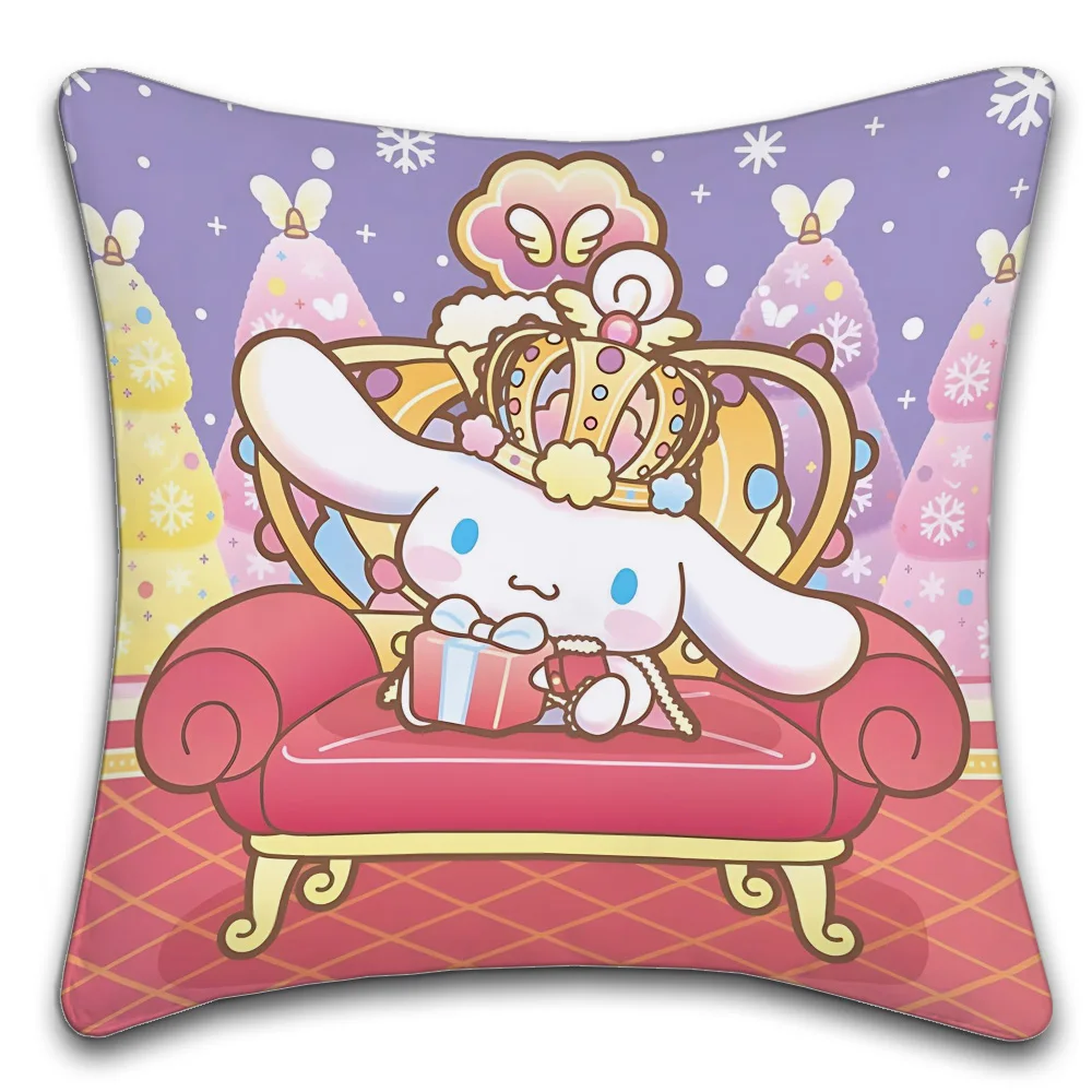 Sanrio Cinnamoroll Pillowcase toon Gift Cushion Cover Bedroom Home Sofa Chair Seat Decor pillow case