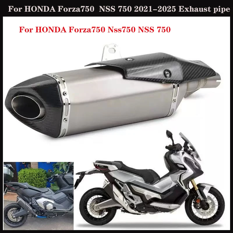 

Exhaust pipe is suitable for Honda Forza 750, NSS 750. nss750 2021 - 2025. Modified exhaust pipe muffler. DB Killer. Detachable.