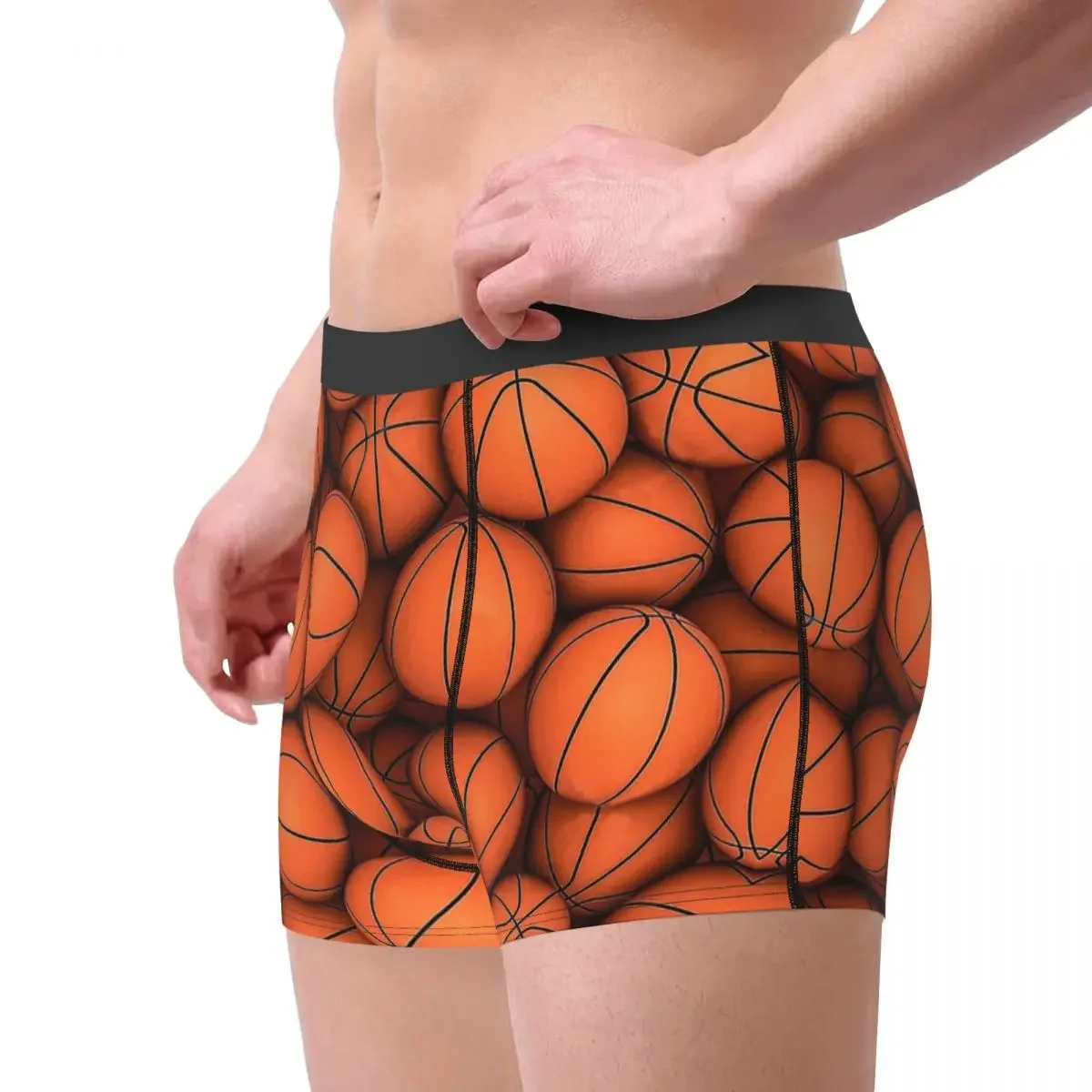 3D Three Dimensional Basketballs Underpants Homme Panties Man Underwear Print Shorts Boxer Briefs