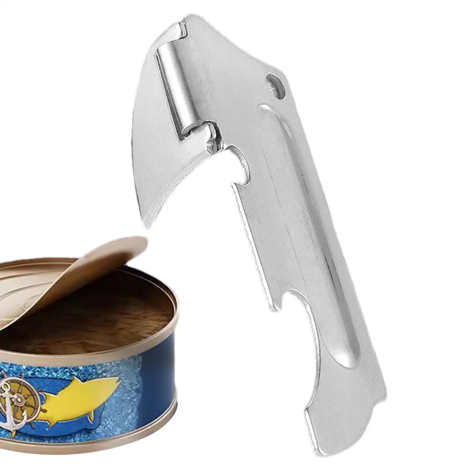 Tragbarer Flaschen- und Dosenöffner aus Edelstahl, Handdosenöffner, Camping-Überlebensset für Camping-Enthusiasten, Küchenhelfer.