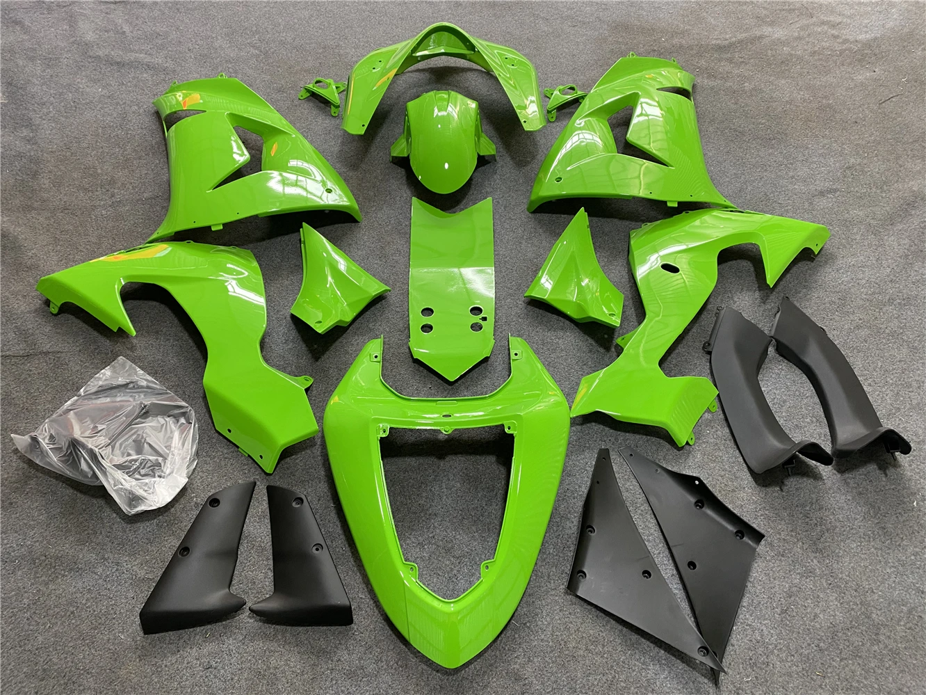 Motorcycle Fairing Kit fits to give ZX-10R 2006 2007 -10R 06 07 fairing green motorcycle housing