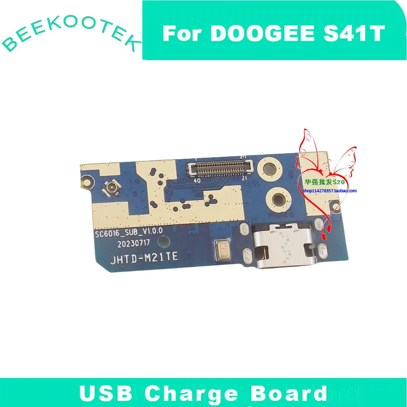 New Original DOOGEE S41T USB Board Dock Charging Port Board Microphone Module Accessories For For DOOGEE S41T Smart Phone