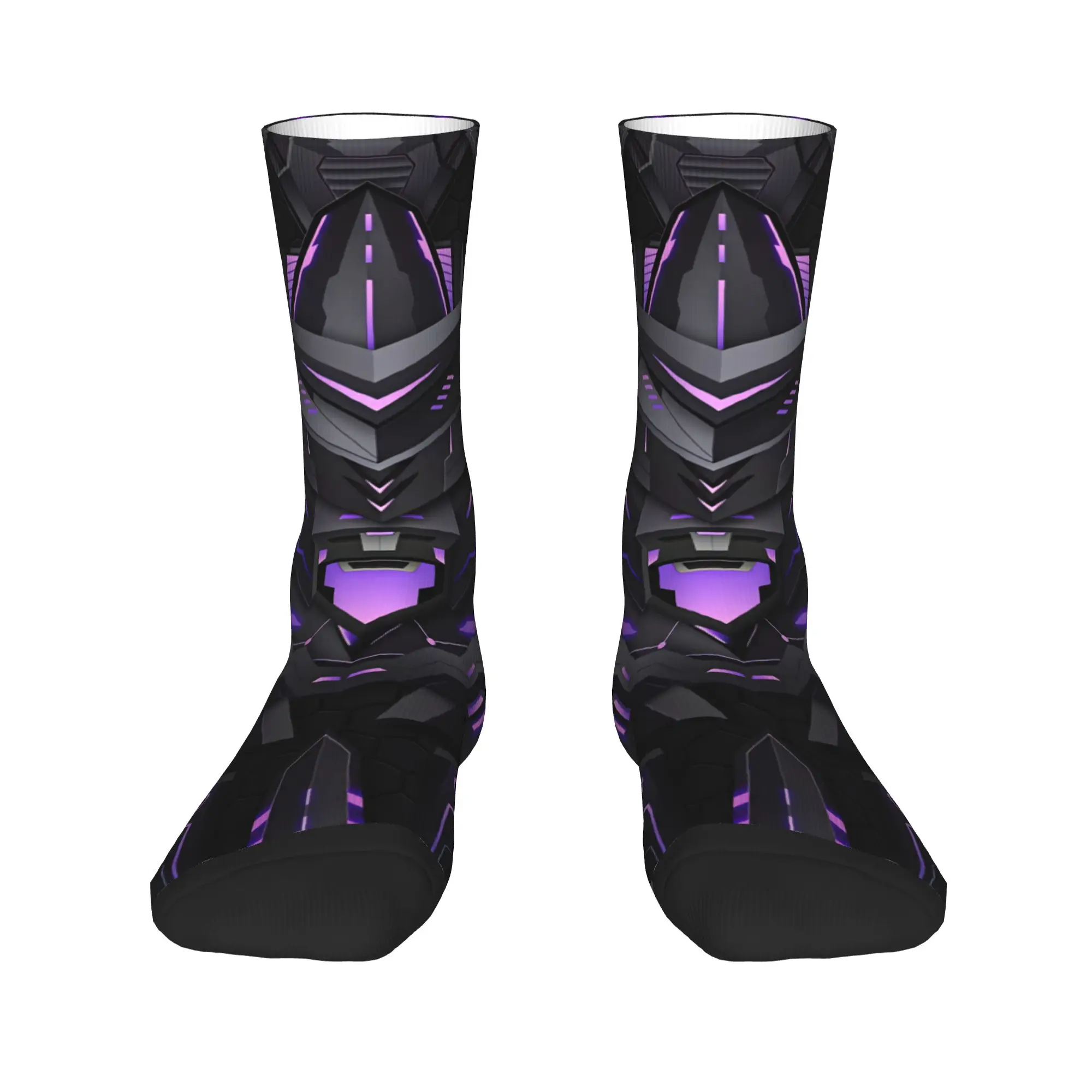 Tech Mechanical Robots Print Socks  Modern Stockings Adults Men Breathable Outdoor Socks Winter Printed Anti Bacterial Socks
