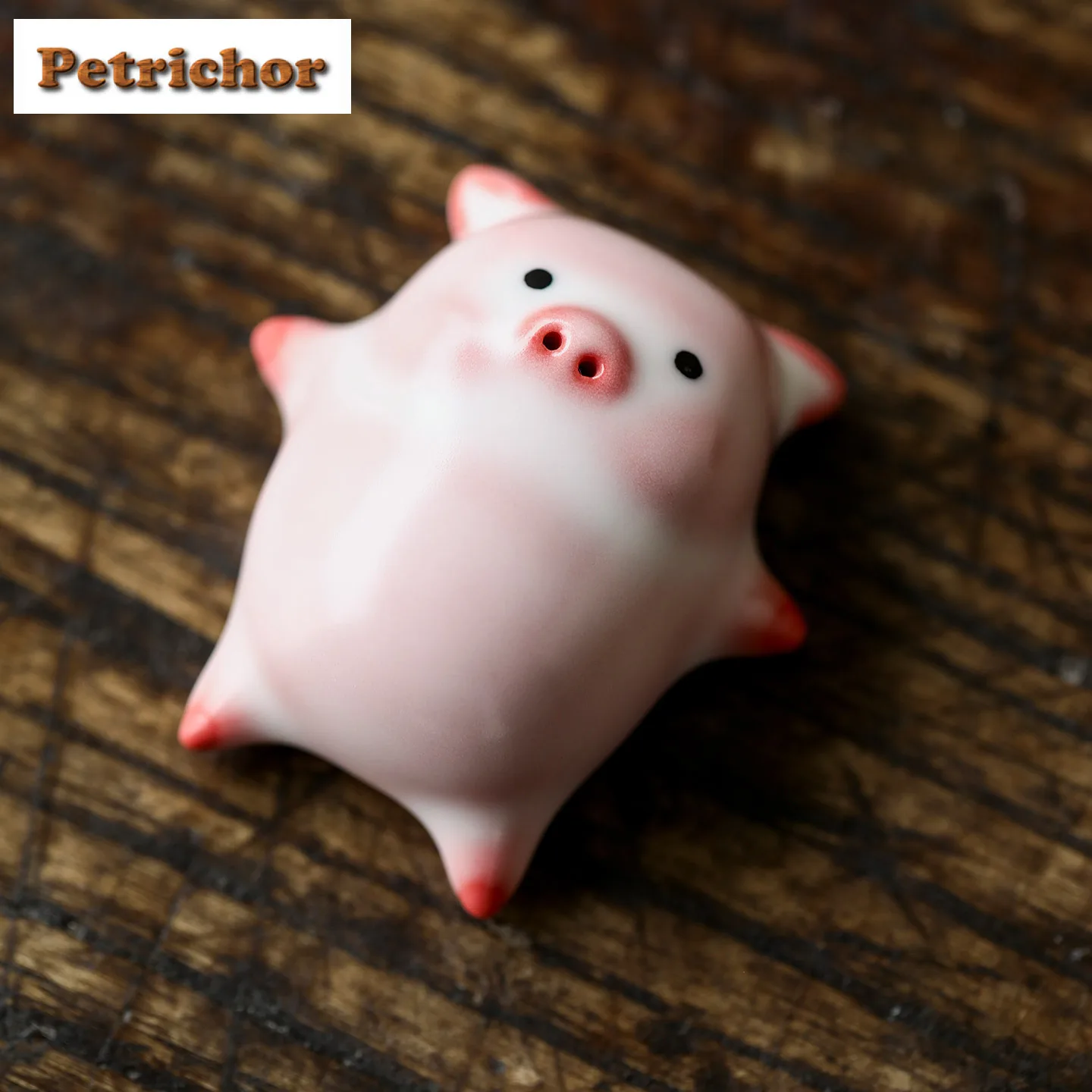

Cherry Pink Ru Kiln Animal Creative Cute Tea Pet Vintage Tea Sculpture Tea Figurine Play Toys Tea Statue Ornaments Can Be Raised