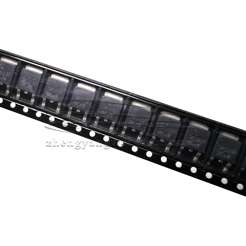 SM1A16PSUC-TRG TO-252-2 SM1A16P 10PCS 13A 100V P 채널 향상 모드 전력 트랜지스터 MOSFET