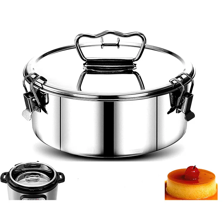 

Flan Pan Mold Round Cake Baking Flan Maker 1.5QT Flan Mold Set Stainless Steel Cheesecake Pans for Chocolate Kitchen Supplies