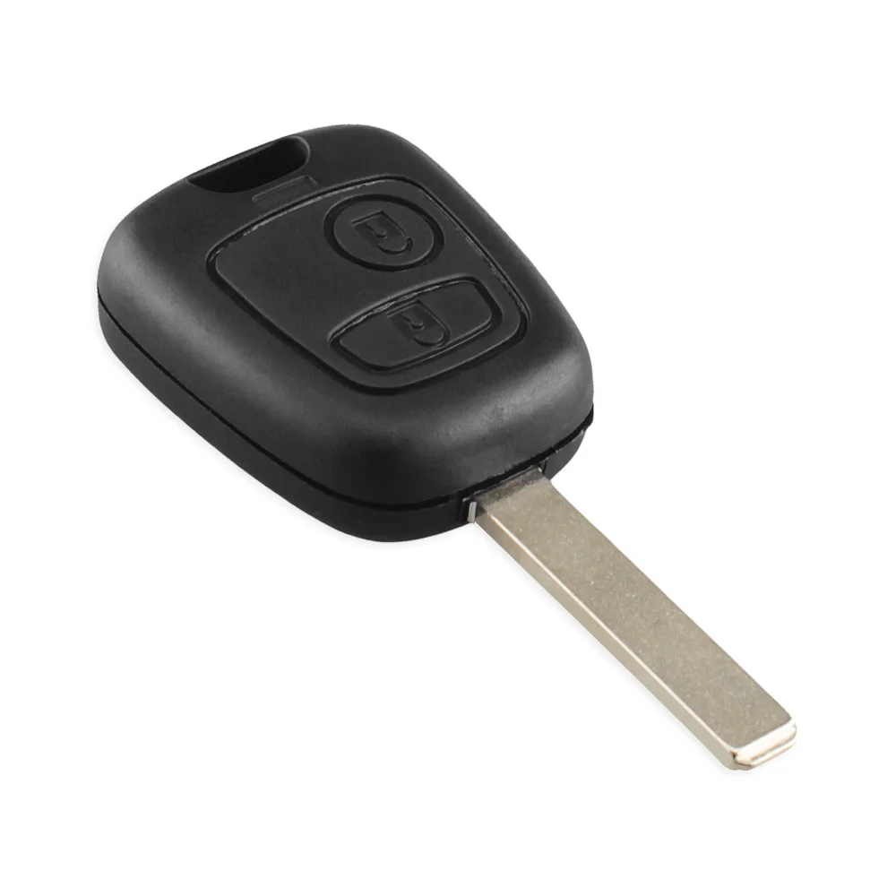 KEYYOU obudowa kluczyka samochodowego etui na pilota 2 przycisk zdalnego osłona Case dla Citroen C1 C2 C3 C4 XSARA Picasso HU83/ VA2/bez grota