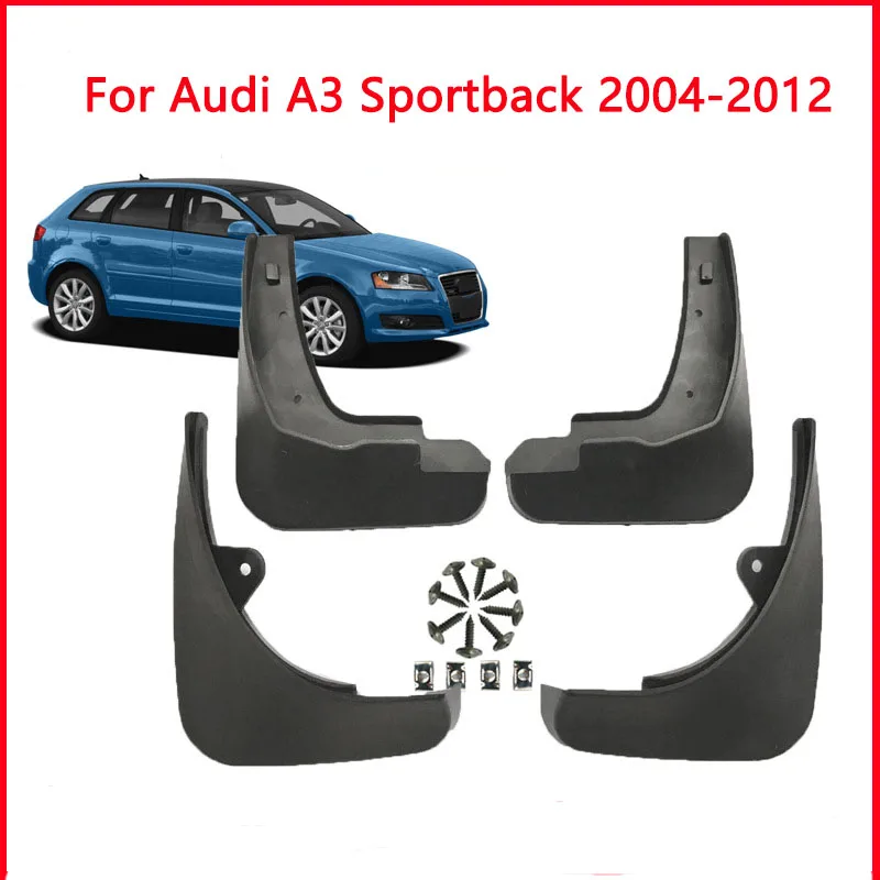 For Audi A3 Sportback 2004-2012 Mud Flaps Splash Guards Mudguards Fender Auto Accessories