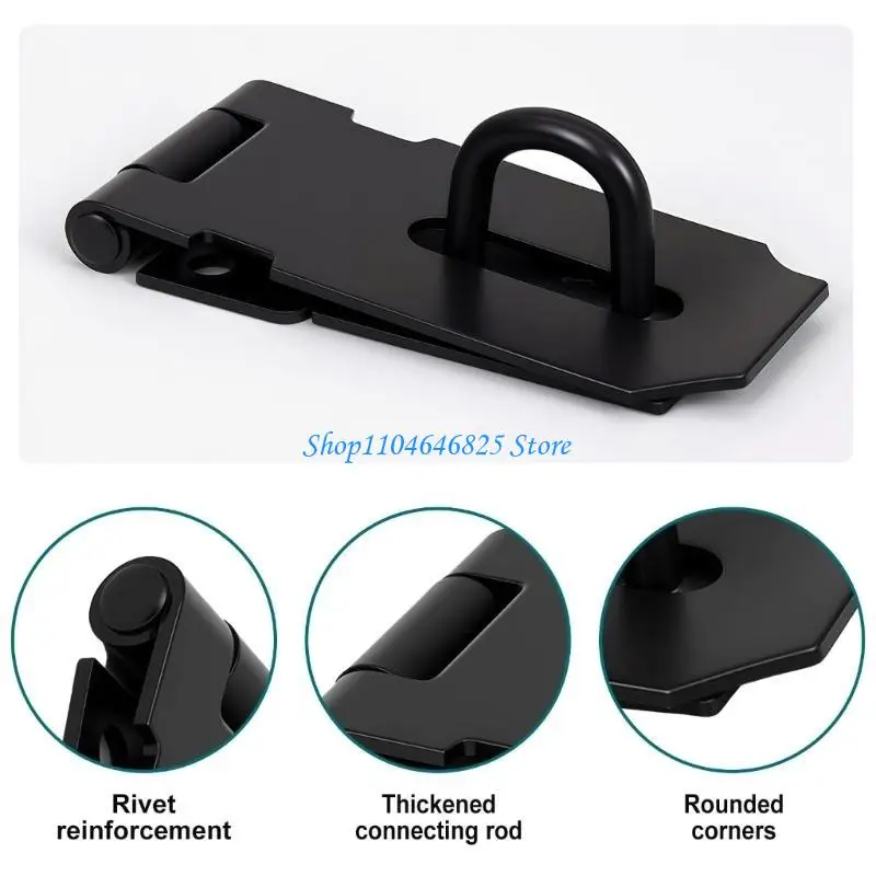 Thickened Not Theft Door Latches Foldable Design Door Lock Corrosion Resistant