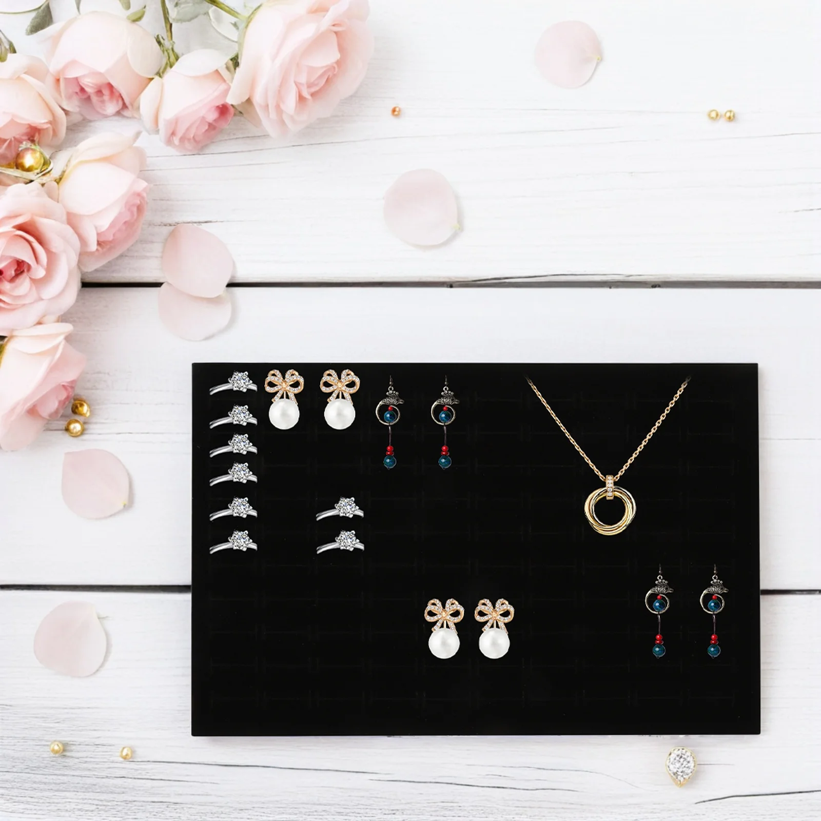 

1pcs Box Sponge Pad Insert Mat For Ring Earring Organizer Display Tray Holder Jewelry Insert Sponge Supplies Foam Pads