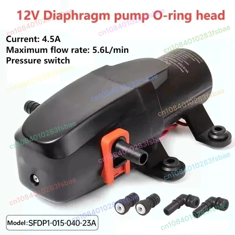 

12V 24V 5.6L/min Automatic Demand Diaphragm Pump DC Water Pump For Marine Car RV Yacht Agricultural Irrigation Water Pump