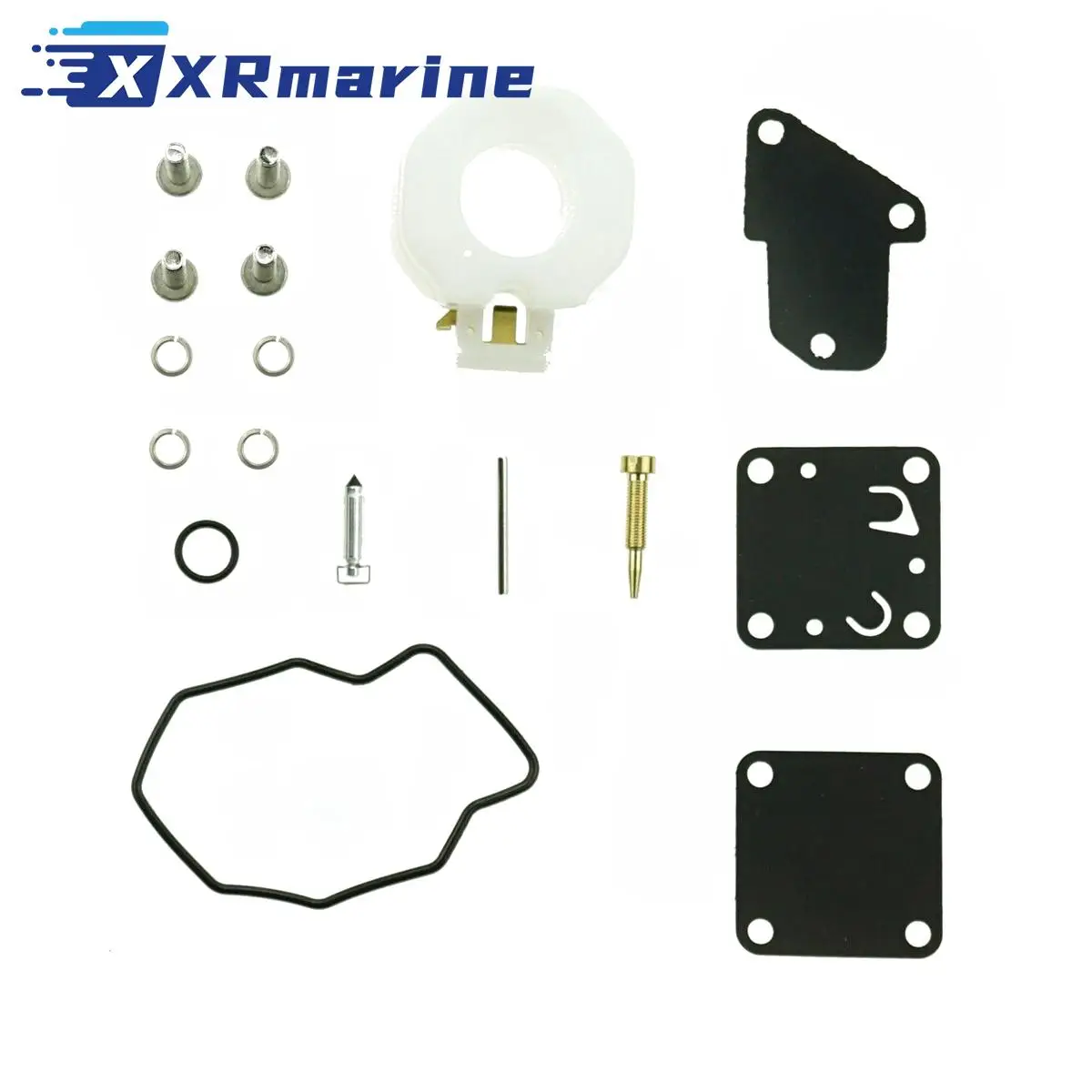 

6E3-W0093-08 Carburetor Repair Kit for Yamaha E3-W0093-00 2 Stroke 4HP 5HP Outboard Motor 6E3-W0093-08-00 Repair 6E3-14301