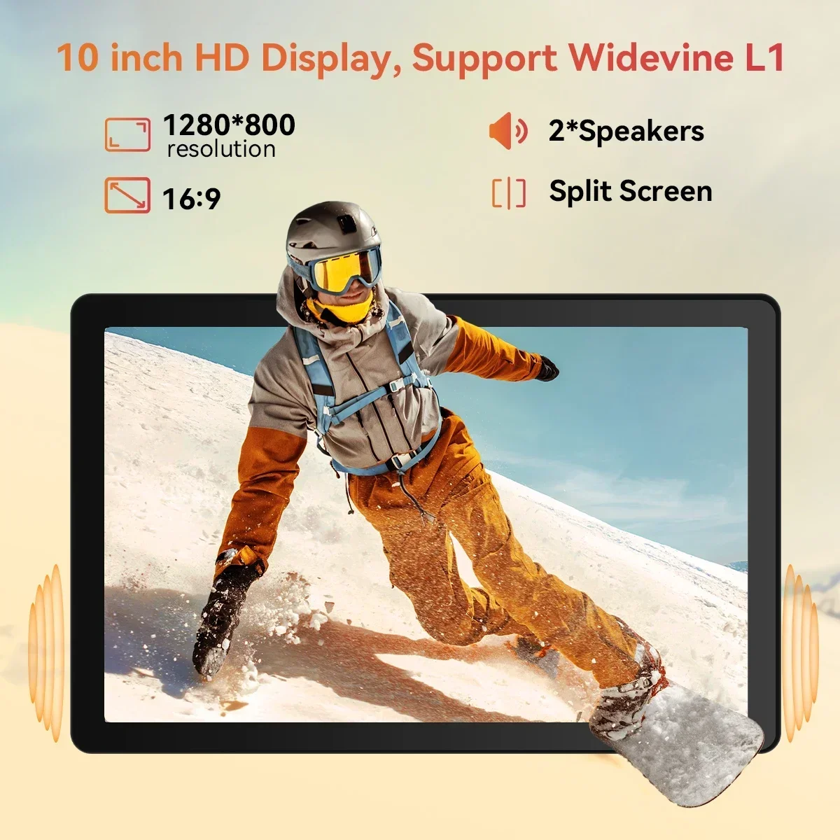 10inch Tablet Android15 Tablets Octa Core 30GB RAM 128GB ROM 1TB Micro SD with WiFi 6 Widevine L1 6200mAh Touchscreen OTG PC PAD