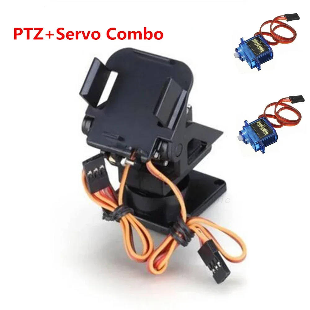 

FPV нейлоновый двухосевой сервопривод PTZ Gimbal Pan / Tilt с 2 шт. SG90 9g микро сервопривод для радиоуправляемого самолета FPV дрона камеры