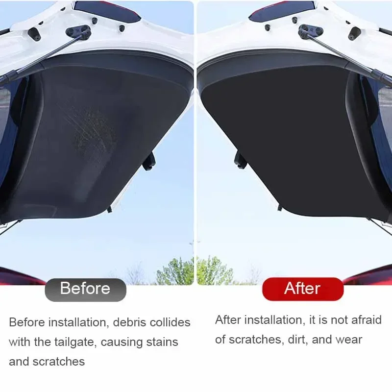 لسوبارو XV GT فورستر SJ SK 2013-الحاضر سيارة بولي Leather الجلود حصيرة مكافحة ركلة وسادة الجذع الطقس الباب الخلفي ملصق الملحقات #3