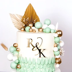 Custom Wedding Cake Topper Initials, Personalized Wedding Topper Monogram, Acrylic Cake Topper, Cake Charms Acrylic