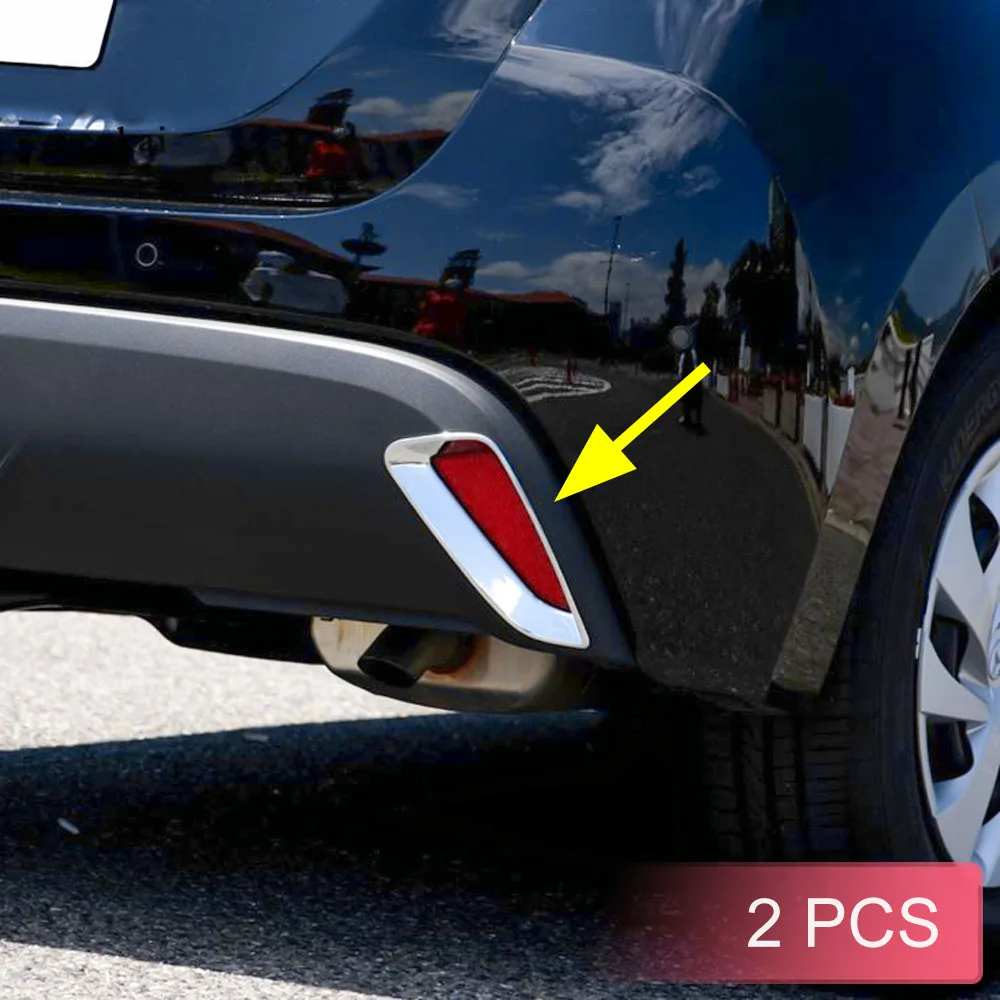 

Для Toyota Yaris 2020 2021 2022 2023 2024 2025 2026 хромированный автомобильный задний бампер, отражатель, противотуманные фары, накладки на крышку лампы