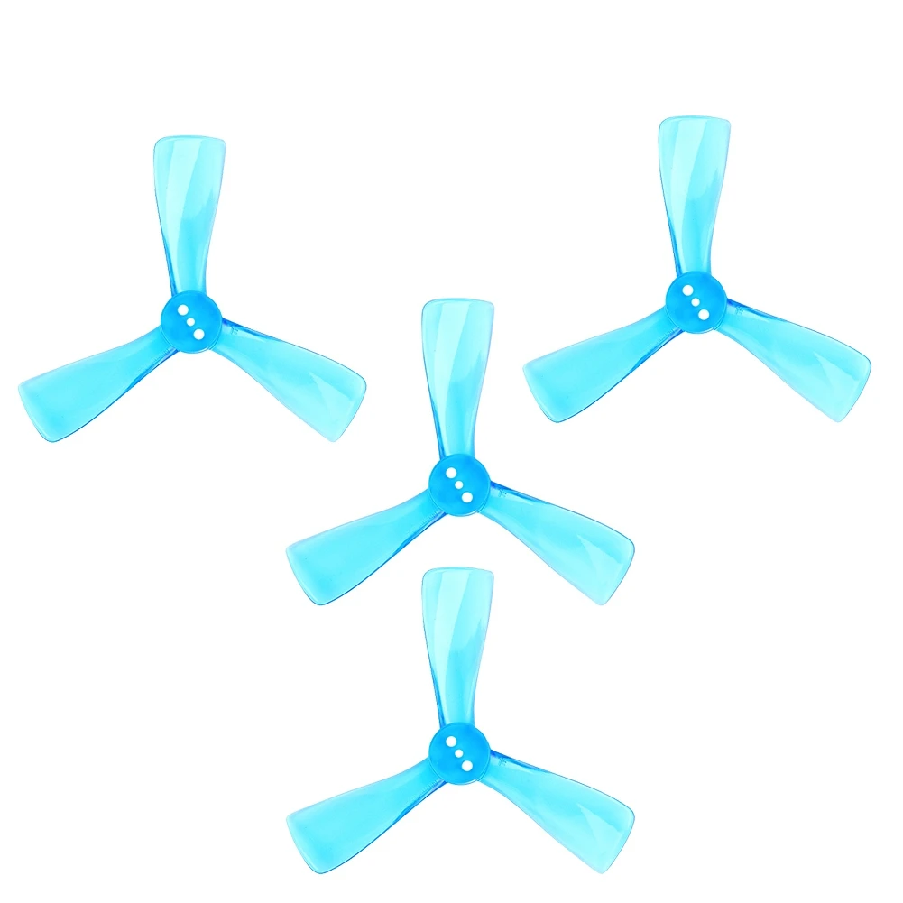 for Nazgul Cine 2525 2.5Inch Tri-Blade/3 Blade Propeller Prop CW CCW for FPV ProTek25 Drone Part-Blue