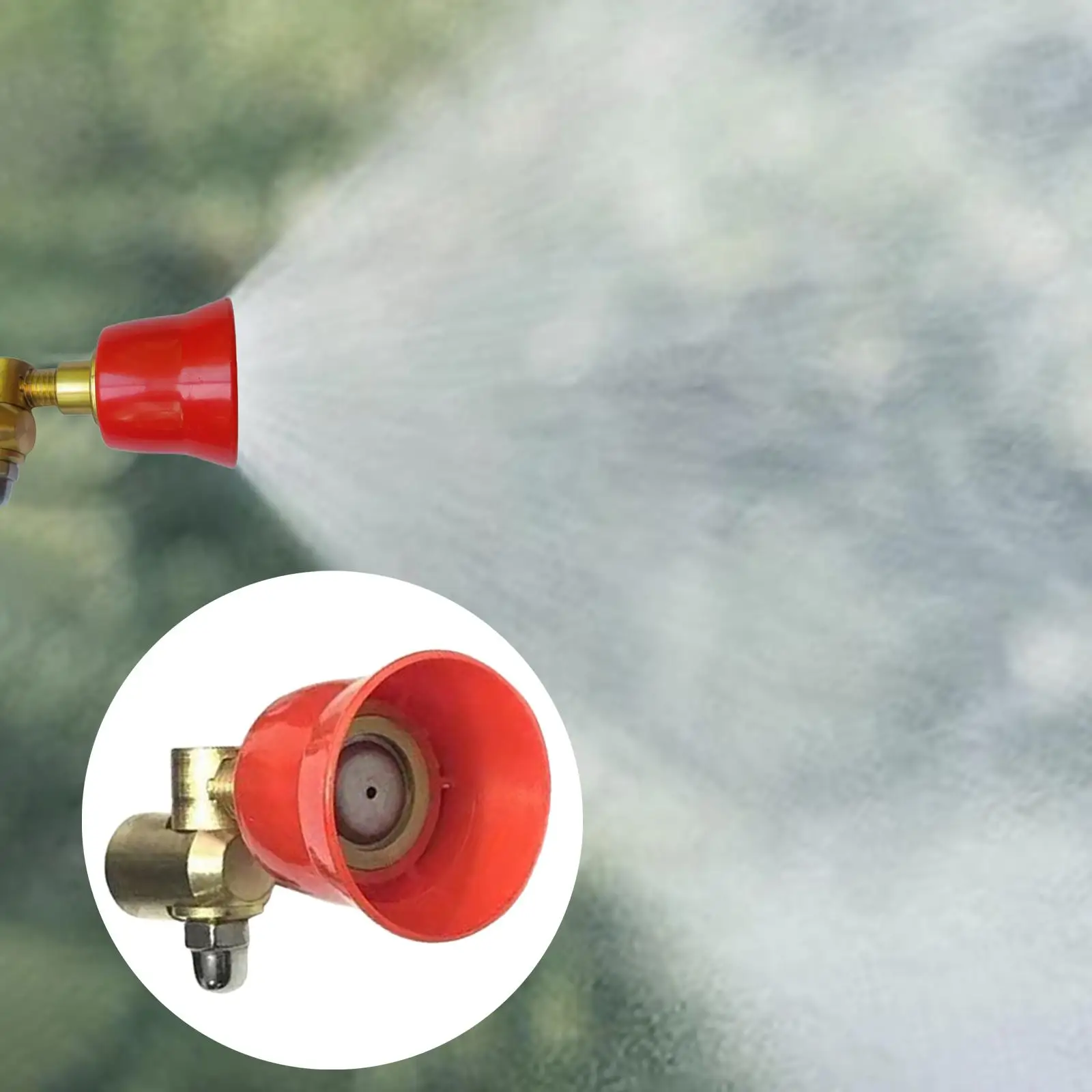 Brass Misting Spray Nozzle Spray Garden Sprinkler for Outdoor Cooling Systems