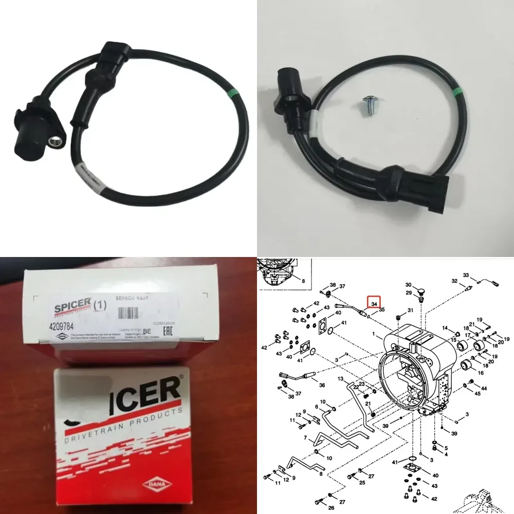 

2026 Hot Item TE32 Sensor 4209784 923855.1823 KALMAR DRF 400-450 Kalmar Parts Accessories Port Machinery