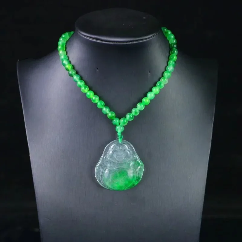 

High Ice Maitreya Buddha Jewelry, Ethnic Style Necklace Pendant