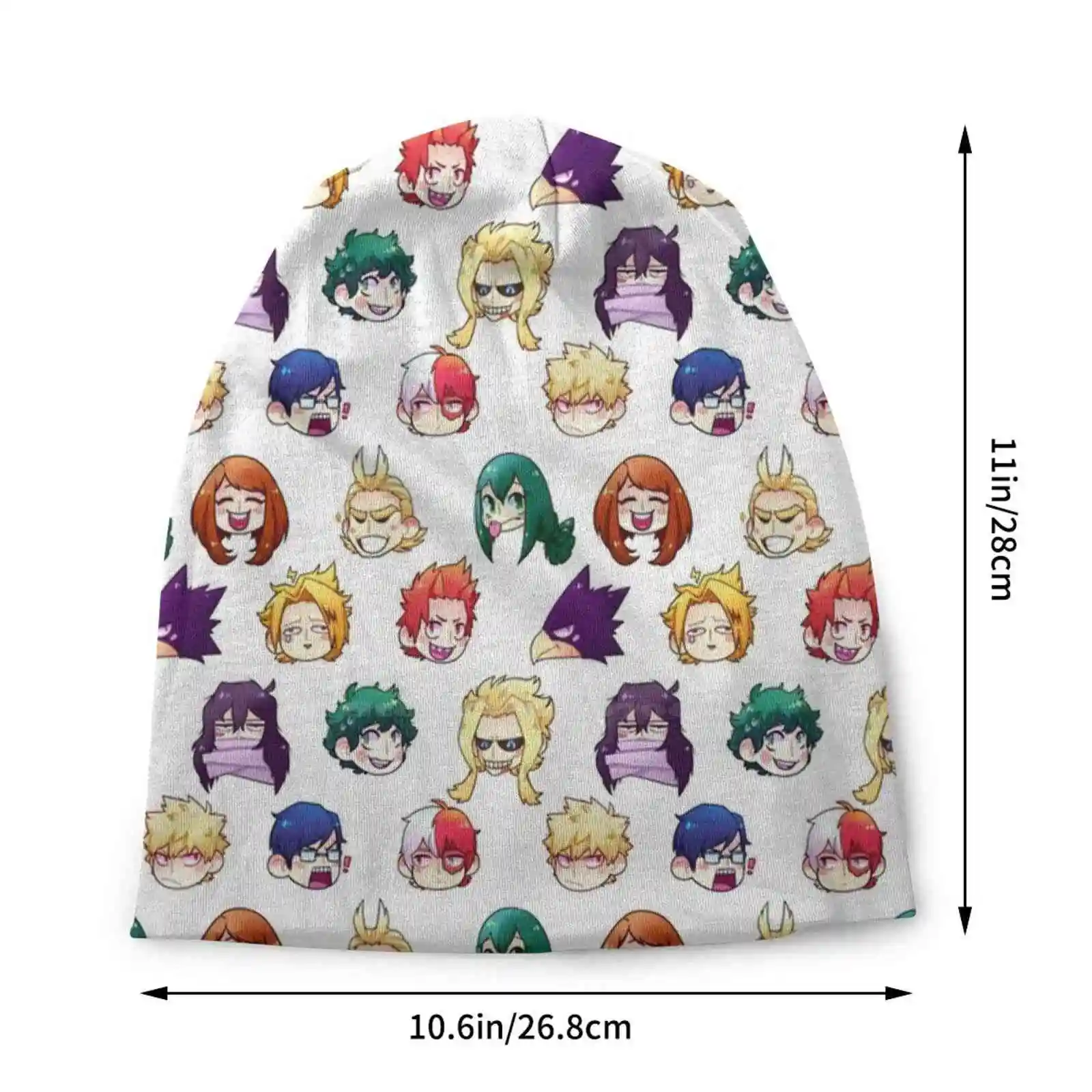 Bnha Pattern Knitted Hat Warm Beanie Outdoor Caps Bnha Boku No Hero Academia Aizawa Deku Katsuki Bakugoi Todoroki Tenya Uraraka