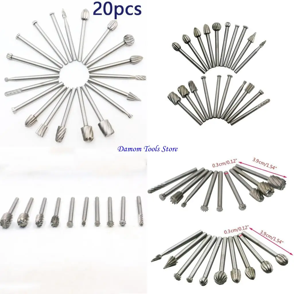 

57be Burr с 3,1 мм хвостовика с двумя разрезами с твердым карбидом ротационной заусен