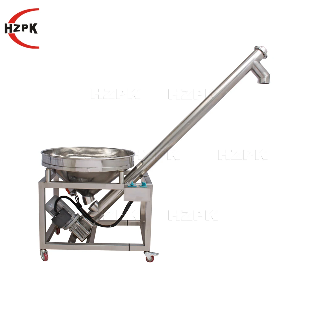 ناقل لولبي لتغذية مسحوق الفولاذ المقاوم للصدأ عالي السرعة