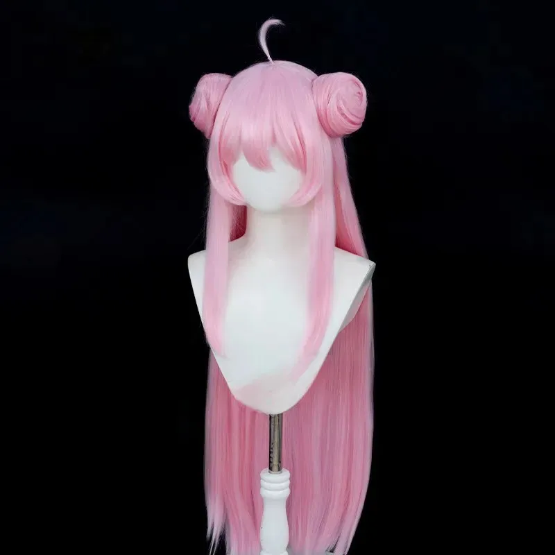 قطعة واحدة من شعر مستعار تنكري طويل مفرود وردي اللون للفتيات مع كعكة منفصلة وشعر طويل فضفاض #3