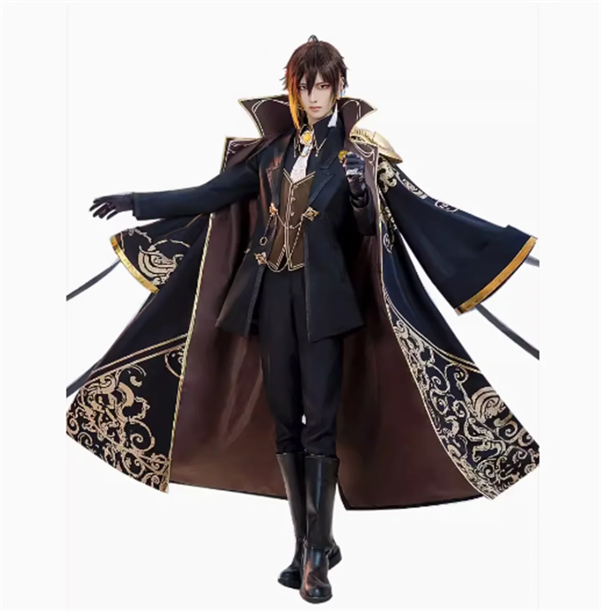 

Genshin Impact cos clothing lost abyss rock emperor zhong li cosplay anime clothing men and women