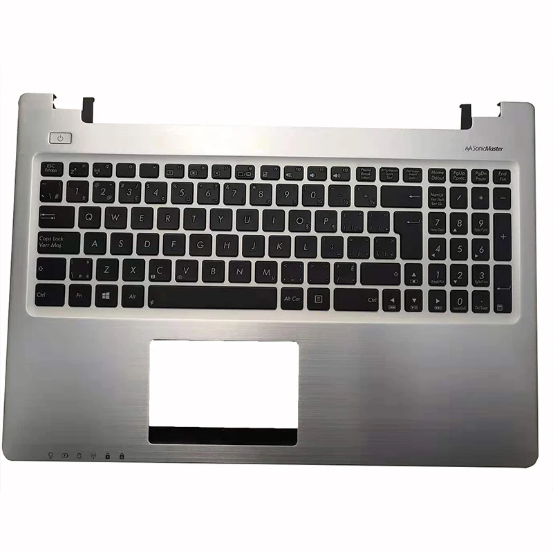 New Laptop Keyboard bezel For ASUS K56 K56C R505C V550C K56CM S56C A56C upper case palmrest cover silver