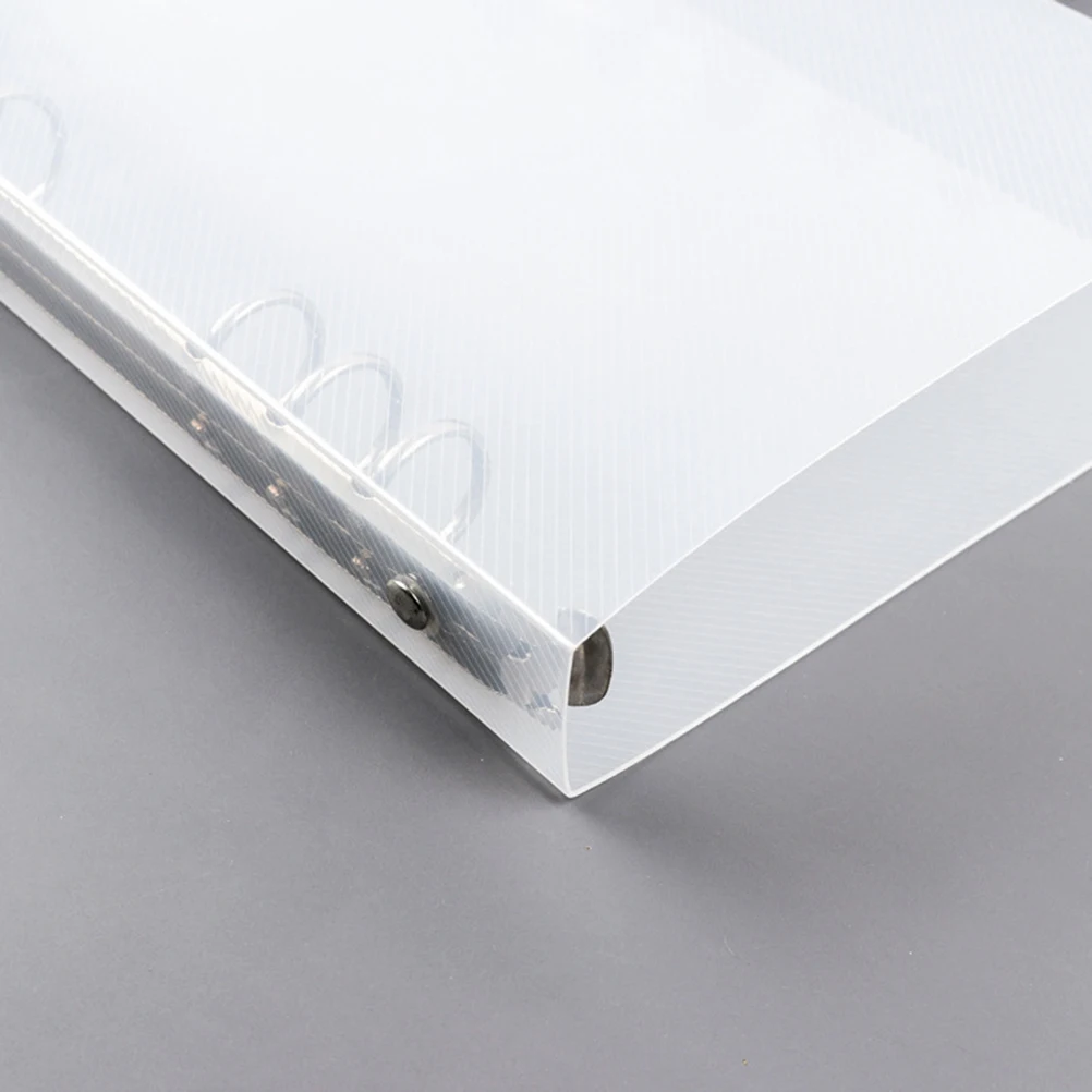 

Folder Document Protectors A5 Binder Folders Cover Loose Leaf File Notebook Frosted