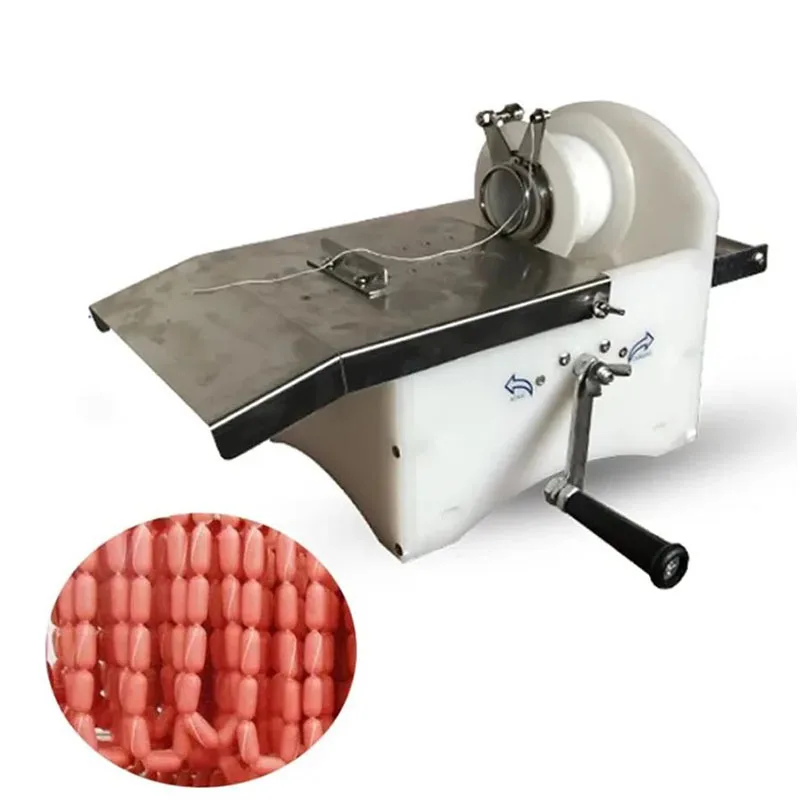 Máquina De Natar De Salsicha Manual Comercial, máquina De Agrupamento De Salsicha, máquina De Fita De Vedação De Salsicha