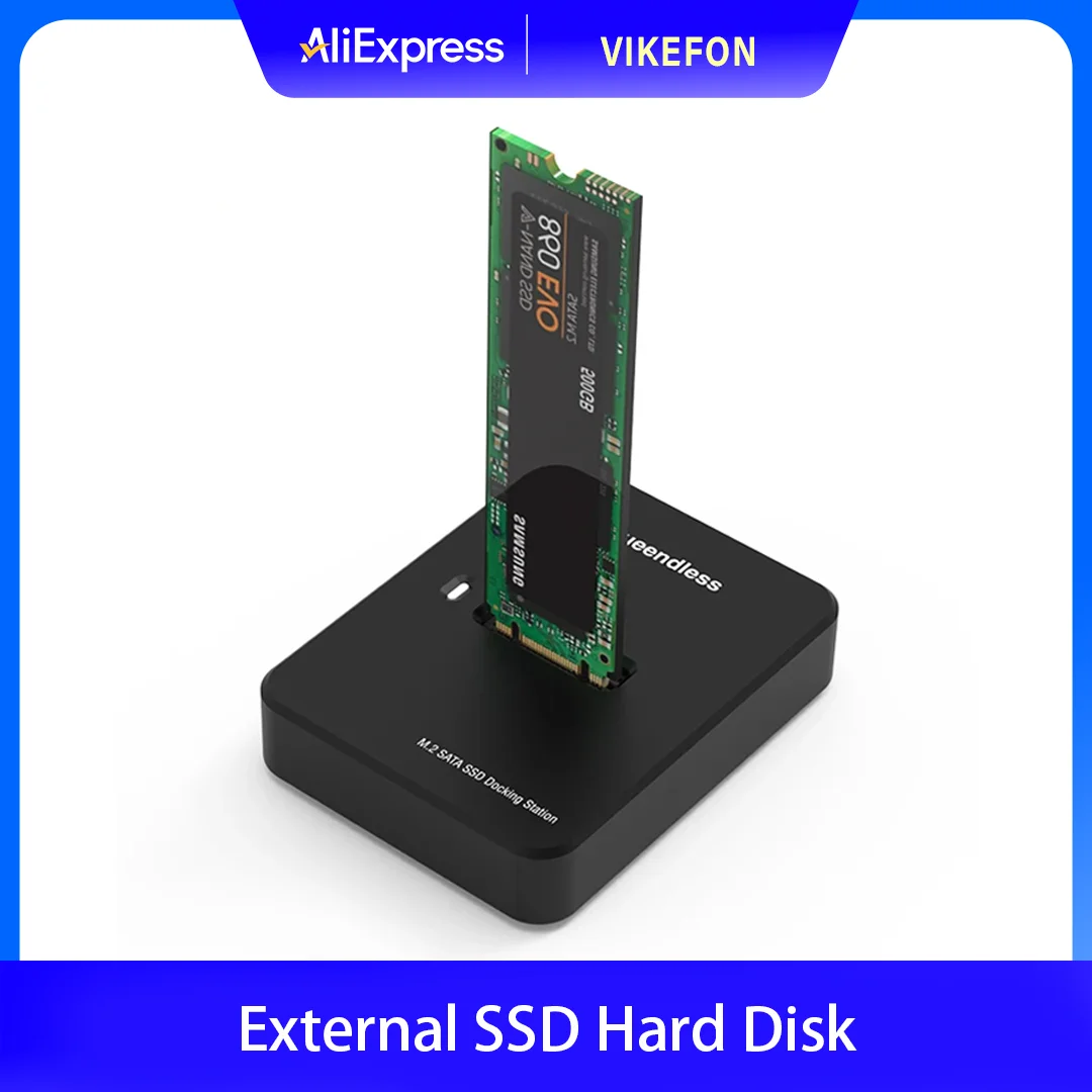 قرص صلب SSD خارجي M.2 SSD الضميمة 10G قراءة عبر الإنترنت سرعة الكتابة SSD لمحطة إرساء M.2 SSD