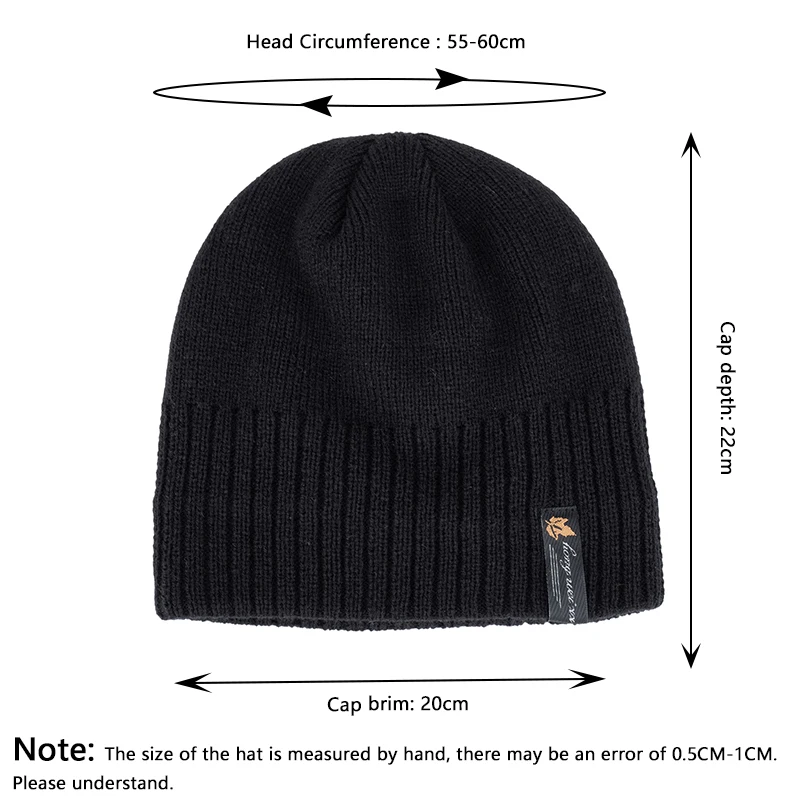 Youpin Moda Inverno Gorros Chapéus para Homens Capotas Velvet Papai Caps Cap Pullover Mulheres Inverno Quente Chapéu Feito Malha Ocasional Chapéu шляпа