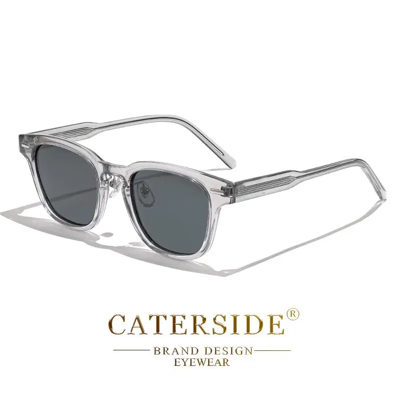 CATERSIDE Retro Quadrat Polarisierte Sonnenbrille Männer TR90 Rahmen Hohe Qualität Sonnenbrille für Frauen Fahren Angeln Party Brillen – Detail 11