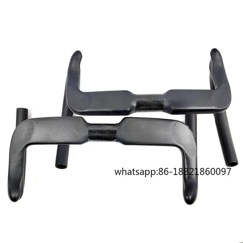 

HB23 2024 New Standard 31.8 * 330/350/370/390mm Carbon Track Handlebar Full Toray T800 Carbon Fiber Road Handlebar