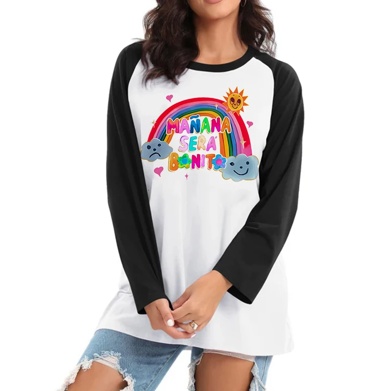 تي شيرت نسائي بأكمام طويلة ، 90s Manana Sera ، Bonito ، Bichota ، Karol ، G ، Tee ، ملابس عصرية