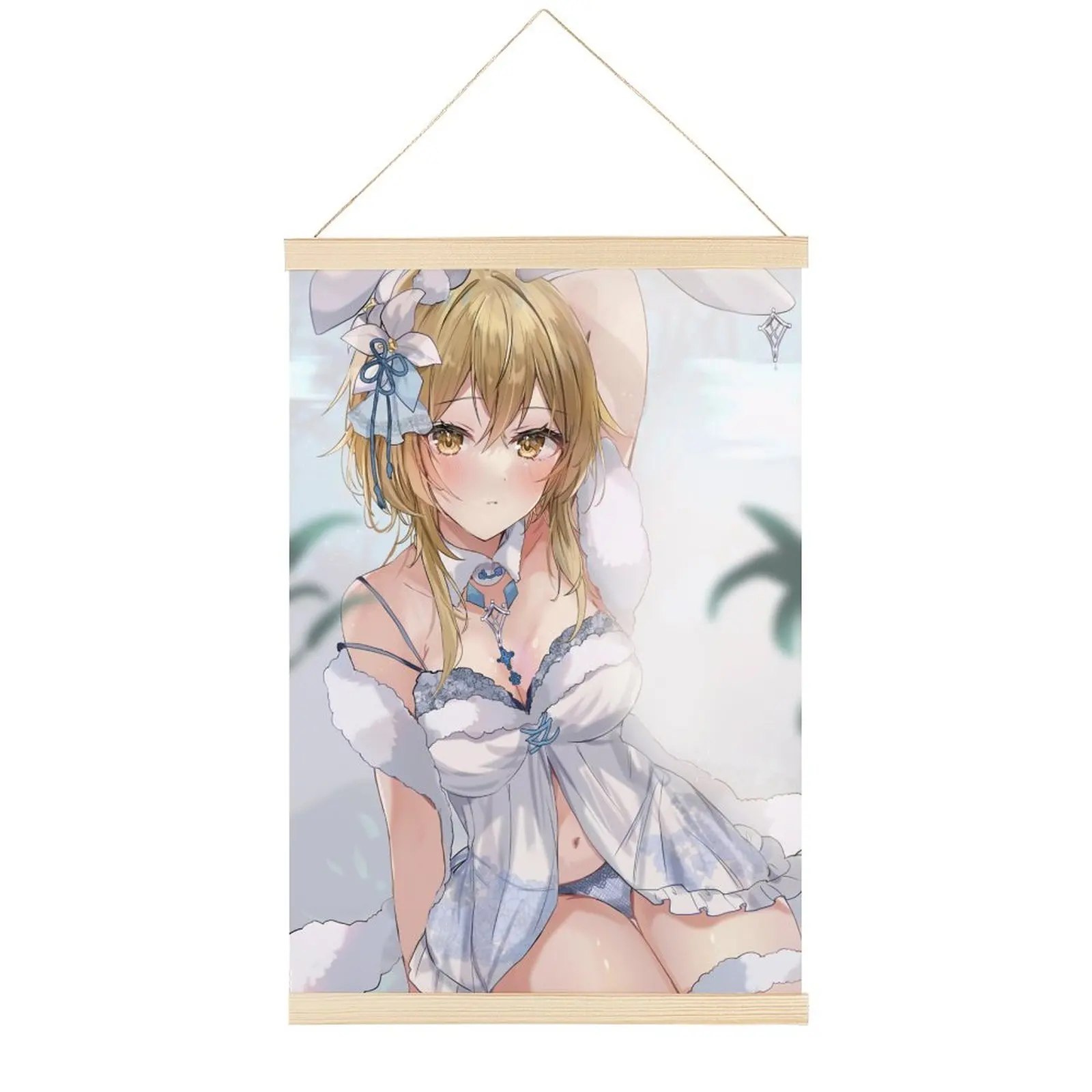 

Lumine96Scroll Painting Wall Picture Anime Wall Scroll Hanging Deco Canvas Hanging Picture