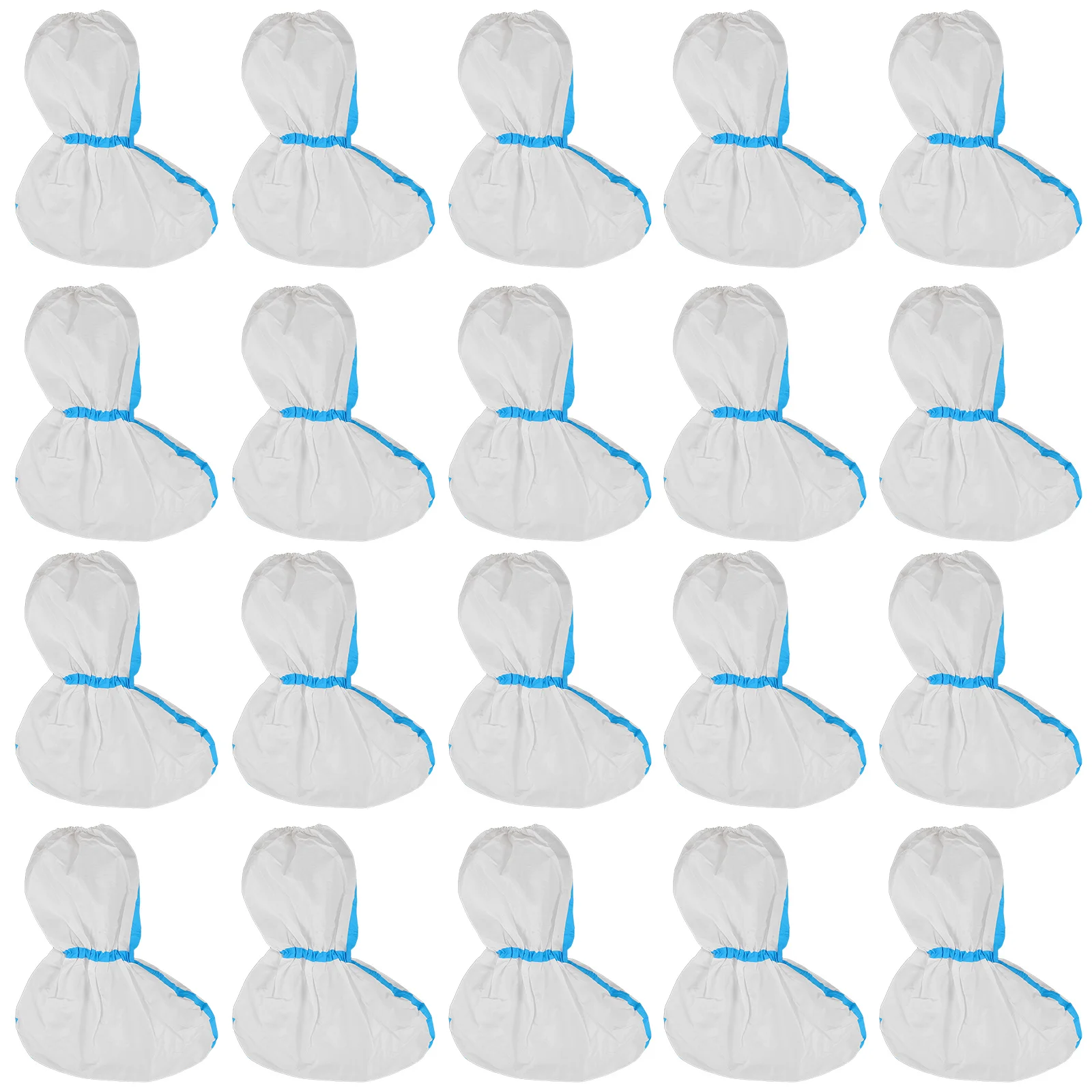 20 قطعة أغطية الحذاء المضاد للماء المتاح غير المنسوجة النسيج الجرموق للمطر الطين الثلوج حماية في الهواء الطلق استخدام داخلي المحمولة