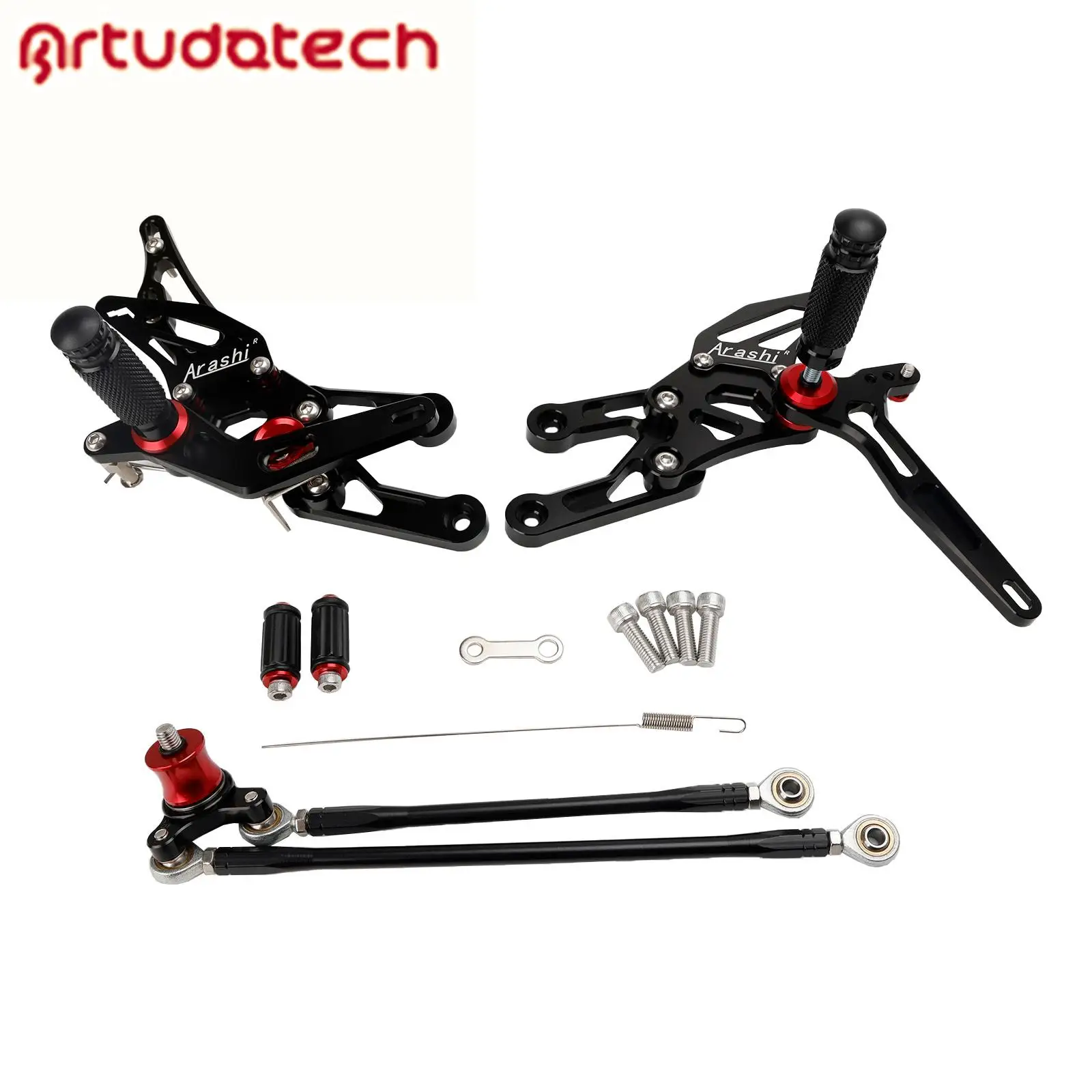 

Rearsets Footpegs Black for Honda CBR 600 RR PC37 03-06 CBR 1000 RR SC57 04-07