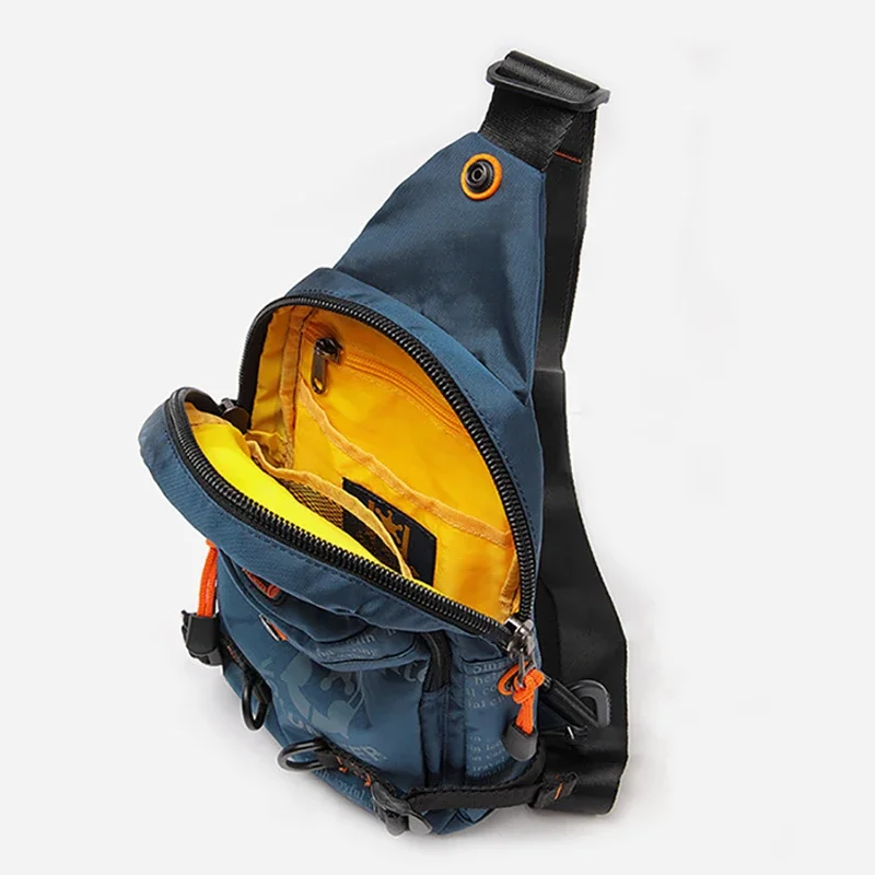 Men Shoulder Cross Body Chest Bag Sling Backpack Small Rucksack Knapsack Nylon Travel Male Messenger Side Bags
