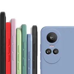 For OPPO Reno 10 Pro Case Liquid Silicone Plain Rubber Funda Protector Case OPPO Reno10 Pro Cover OPPO Reno 10 Pro Plus Case