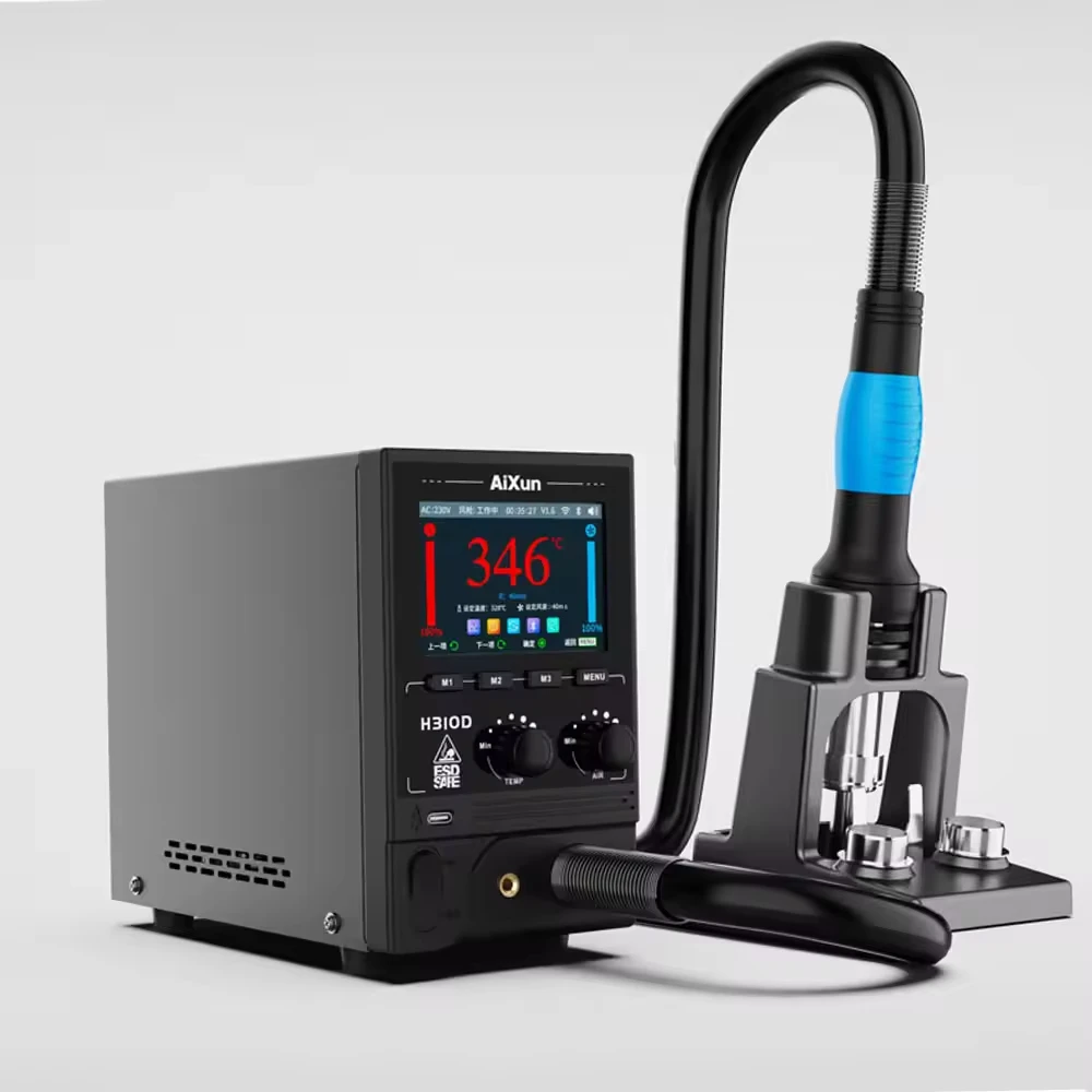 

Aixun H310D Rework Digital Display Hot Air Gun Desoldering Station 1000W for Phone Mobile PCB Soldering Repair Platform Tool